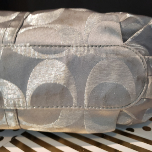 Coach Mia Signature Lurex Shoulder Bag - Picture 7 of 7